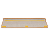 Tappetini per scale 20 pz 65x21x4 cm Beige Bordo rettangolare 3365853