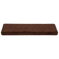 vidaXL Tappetini per scale 20 pz 65x21x4 cm Marrone Bordo rettangolare