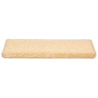 Tappetini per scale 20 pz 65x21x4 cm Crema Bordo rettangolare 3365855