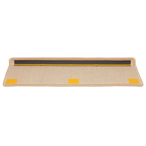Tappetini per scale 20 pz 65x21x4 cm Crema Bordo rettangolare 3365855