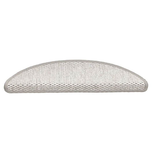 Tappeti Adesivi Scale Aspetto Sisal 30 pz 56x17x3 cm Platino 3365858