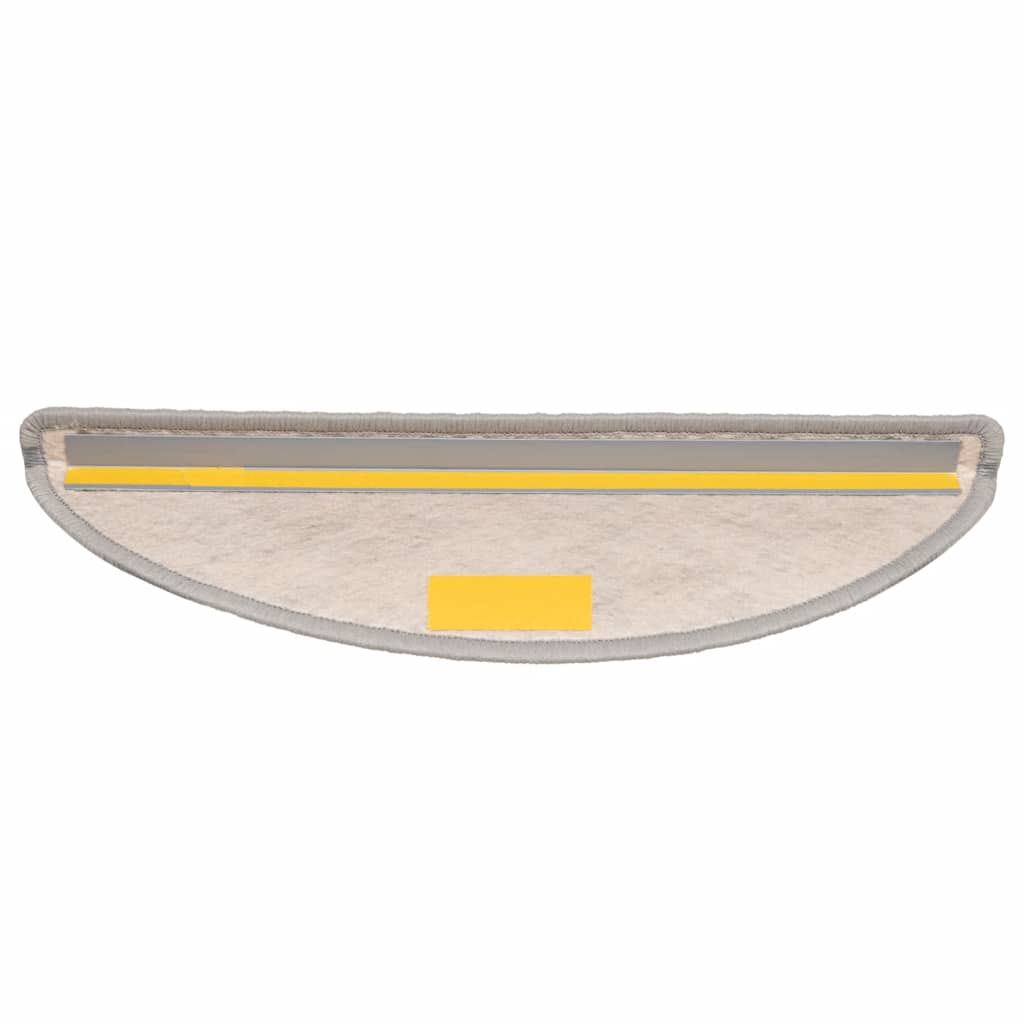 Tappeti Adesivi Scale Aspetto Sisal 30 pz 56x17x3 cm Platino 3365858