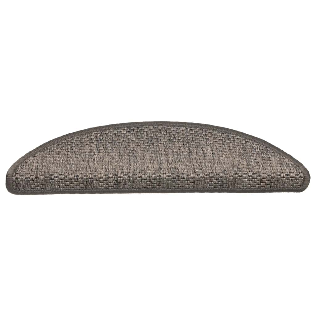 Tappeti Adesivi per Scale Sisal 30pz 56x17x3 cm Beige Marrone 3365860