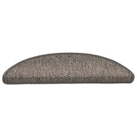 Tappeti Adesivi per Scale Sisal 30pz 56x17x3 cm Beige Marrone