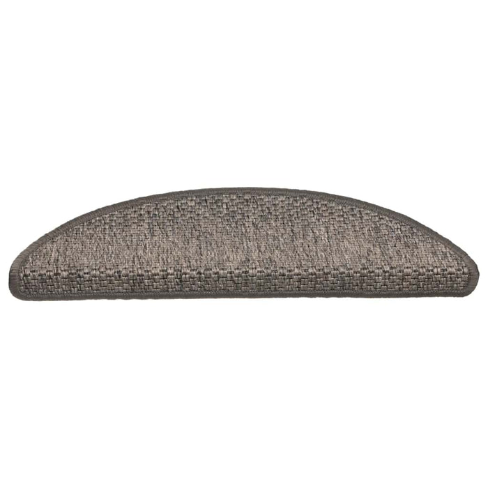 Tappeti Adesivi per Scale Sisal 30pz 56x17x3 cm Beige Marrone