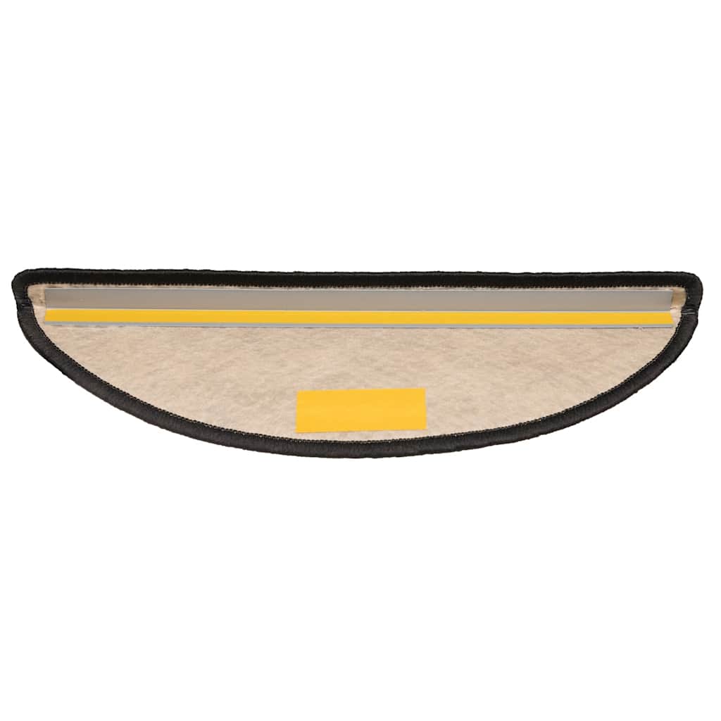 Tappeti Adesivi Scale Aspetto Sisal 30 pz 56x17x3 cm Antracite