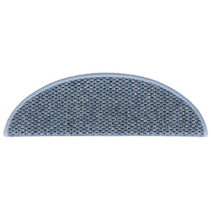 vidaXL Tappeti Autoadesivi per Scale Aspetto Sisal 30pz 56x17x3 cm Blu