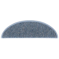 Tappeti Autoadesivi per Scale Aspetto Sisal 30pz 56x17x3 cm Blu 3365862