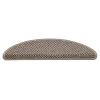 Tappeti Adesivi Scale Aspetto Sisal 30 pz 56x17x3cm Beige Scuro 3365866