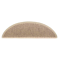 Tappeti Autoadesivi Scale Aspetto Sisal 30 pz 56x17x3 cm Sabbia 3365867