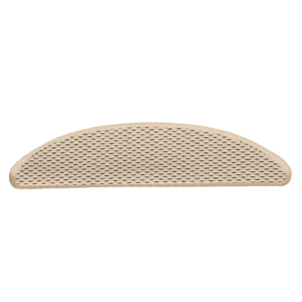 Tappeti Autoadesivi Scale Aspetto Sisal 30pz 56x17x3 cm Berbero