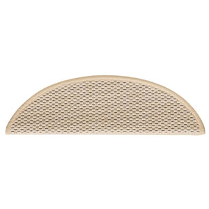 Tappeti Autoadesivi Scale Aspetto Sisal 30pz 56x17x3 cm Berbero
