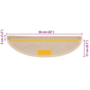 Tappeti Autoadesivi Scale Aspetto Sisal 30pz 56x17x3 cm Berbero 3365869