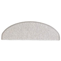 vidaXL Tappeti Adesivi Scale Aspetto Sisal 30 pz 65x21x4 cm Platino