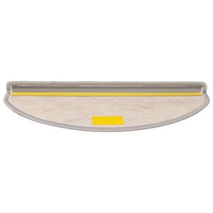 Tappeti Autoadesivi Scale Aspetto Sisal 30 pz 65x21x4cm Argento 3365871