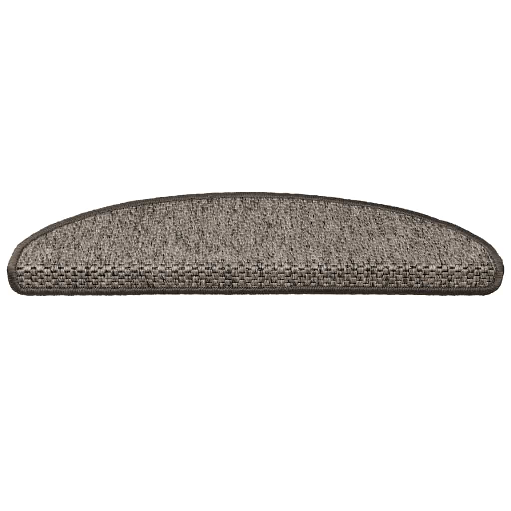 Tappeti Adesivi per Scale Sisal 30pz 65x21x4cm Beige Marrone 3365872