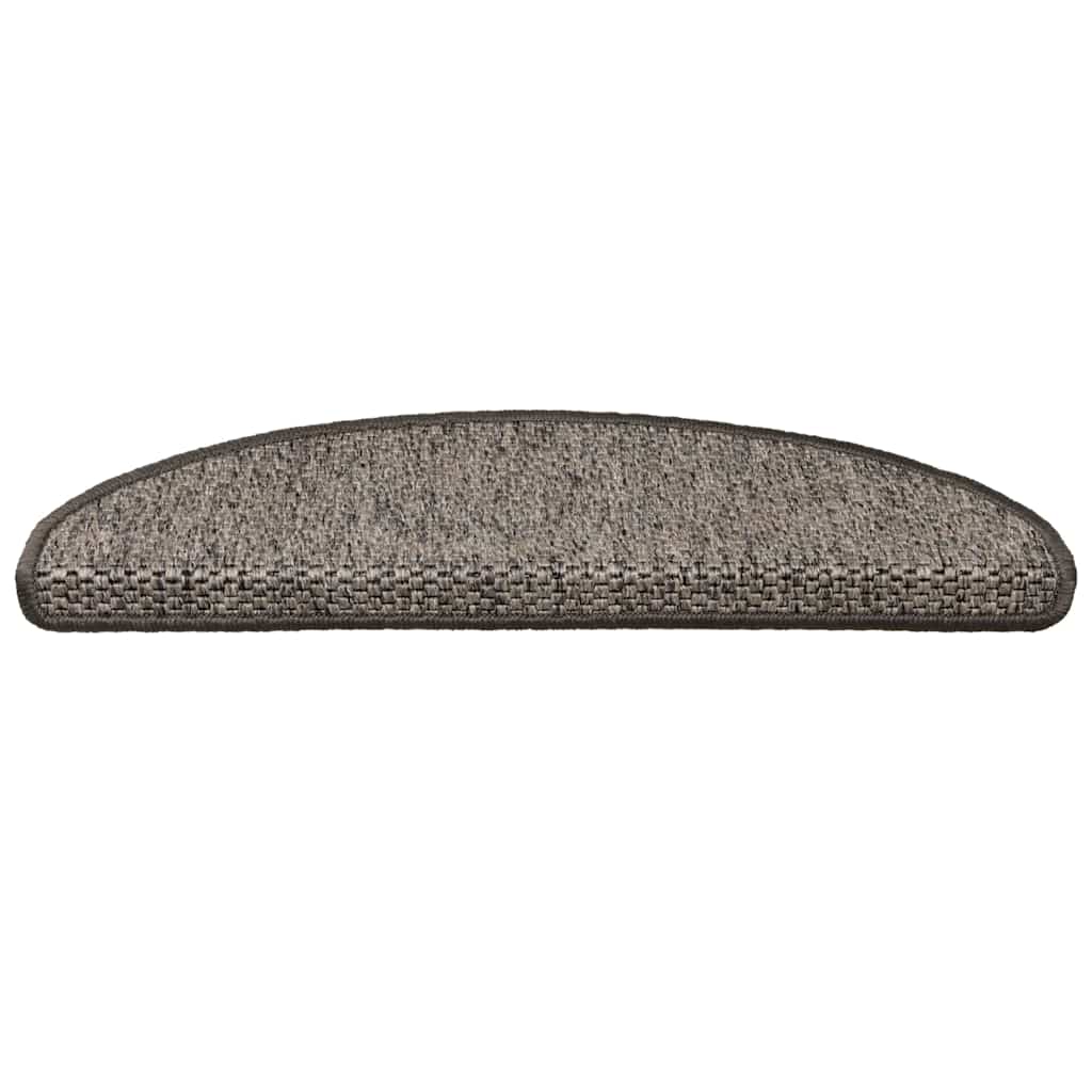 vidaXL Tappeti Adesivi per Scale Sisal 30pz 65x21x4cm Beige Marrone