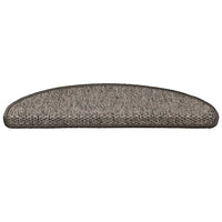 vidaXL Tappeti Adesivi per Scale Sisal 30pz 65x21x4cm Beige Marrone