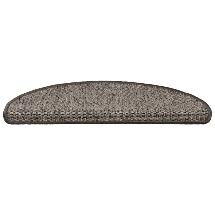 vidaXL Tappeti Adesivi per Scale Sisal 30pz 65x21x4cm Beige Marrone