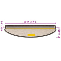 vidaXL Tappeti Adesivi per Scale Sisal 30pz 65x21x4cm Beige Marrone