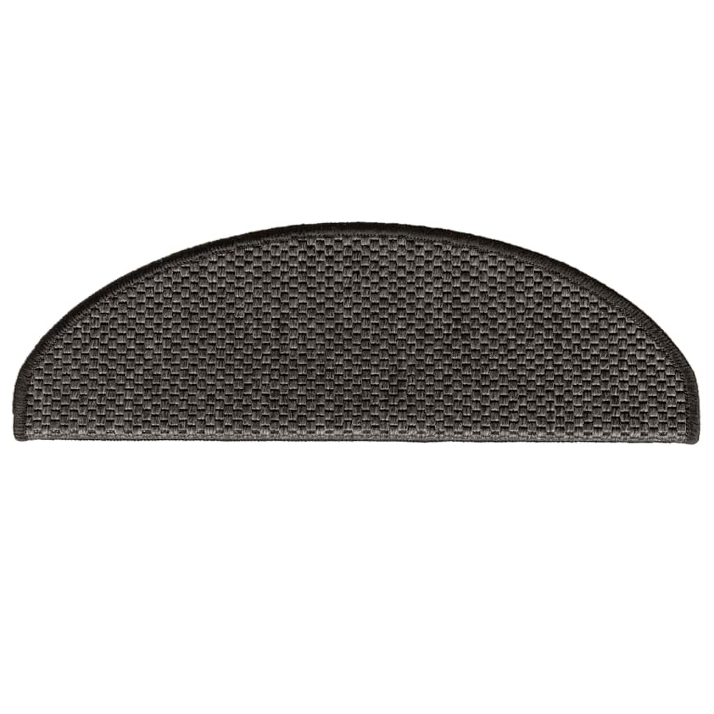 Tappeti Adesivi Scale Aspetto Sisal 30 pz 65x21x4 cm Antracite 3365873