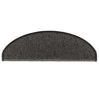 vidaXL Tappeti Adesivi Scale Aspetto Sisal 30 pz 65x21x4 cm Antracite
