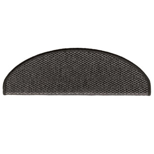 vidaXL Tappeti Adesivi Scale Aspetto Sisal 30 pz 65x21x4 cm Antracite