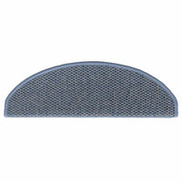 Tappeti Autoadesivi per Scale Aspetto Sisal 30pz 65x21x4 cm Blu