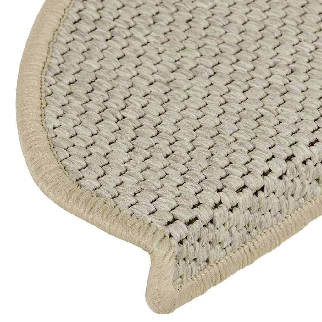 Tappeti Adesivi Scale Aspetto Sisal 30pz 65x21x4cm Verde Chiaro
