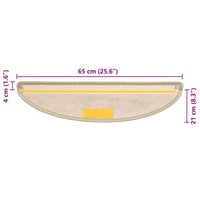 Tappeti Adesivi Scale Aspetto Sisal 30pz 65x21x4cm Verde Chiaro 3365875