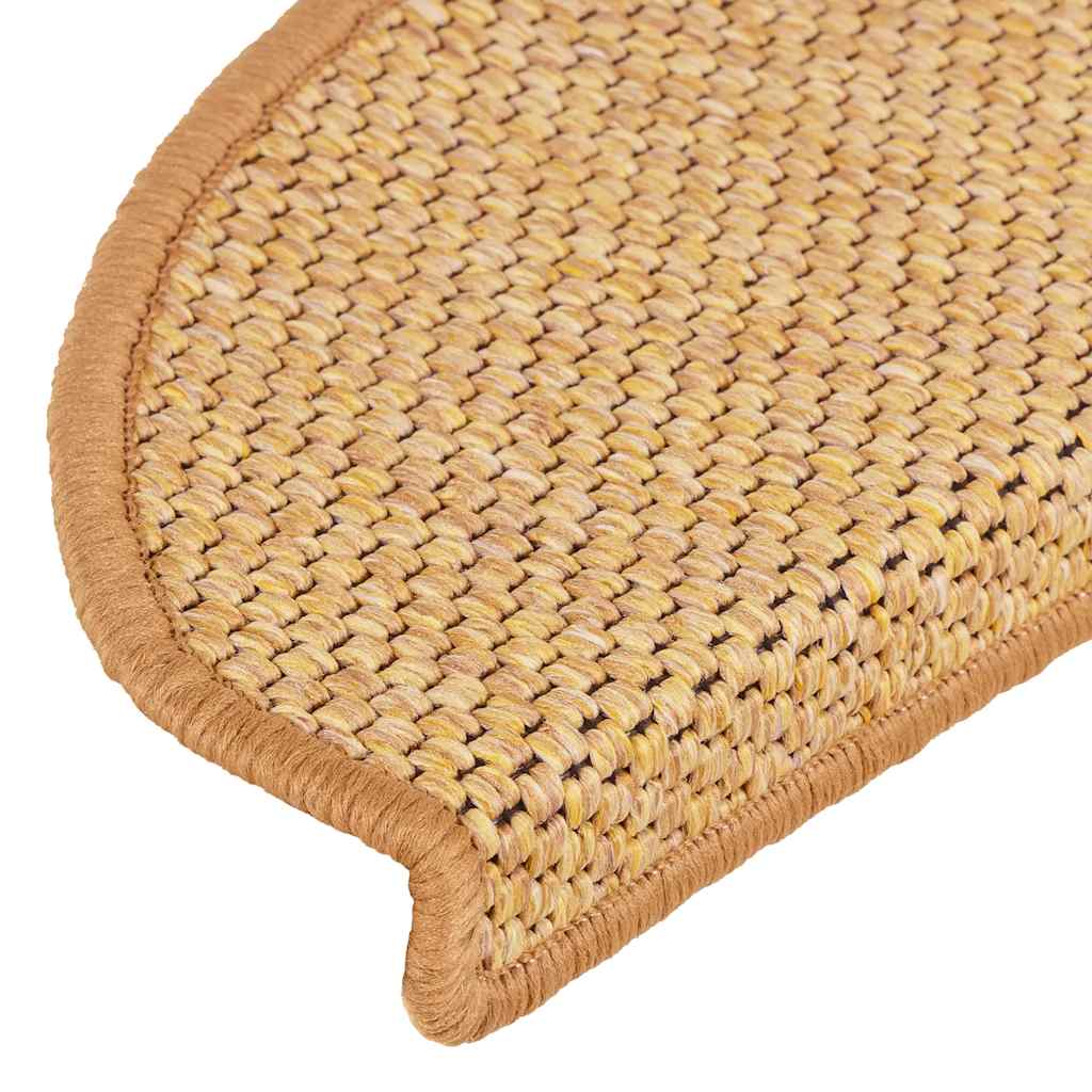 Tappeti Autoadesivi Scale Aspetto Sisal 30 pz 65x21x4 cm Sisal 3365877