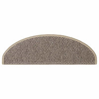 vidaXL Tappeti Adesivi Scale Aspetto Sisal 30 pz 65x21x4cm Beige Scuro