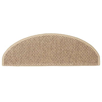 Tappeti Autoadesivi Scale Aspetto Sisal 30 pz 65x21x4 cm Sabbia 3365879