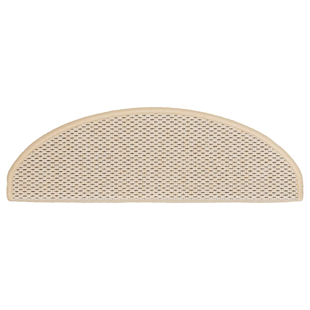 Tappeti Autoadesivi Scale Aspetto Sisal 30pz 65x21x4 cm Berbero
