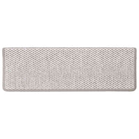Tappeti Adesivi Scale Aspetto Sisal 30 pz 65x21x4 cm Platino 3365882