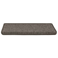 vidaXL Tappeti Adesivi per Scale Sisal 30pz 65x21x4cm Grigio e Beige