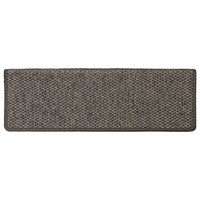 Tappeti Adesivi per Scale Sisal 30pz 65x21x4cm Grigio e Beige 3365884