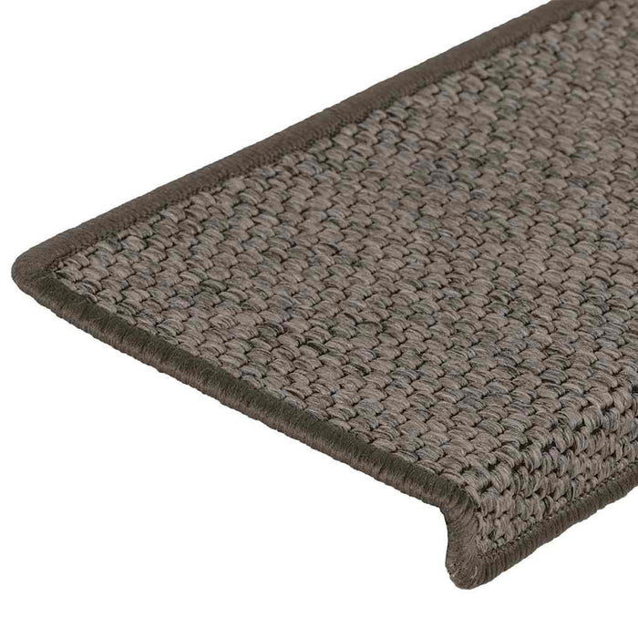 vidaXL Tappeti Adesivi per Scale Sisal 30pz 65x21x4cm Grigio e Beige