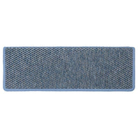 Tappeti Autoadesivi per Scale Aspetto Sisal 30pz 65x21x4 cm Blu 3365886