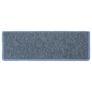 Tappeti Autoadesivi per Scale Aspetto Sisal 30pz 65x21x4 cm Blu 3365886