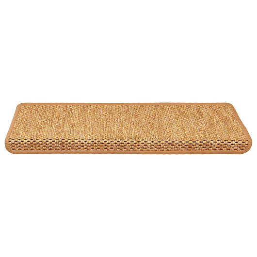 Tappeti Adesivi Scale Aspetto Sisal 30 pz 65x21x4 cm Arancio 3365889