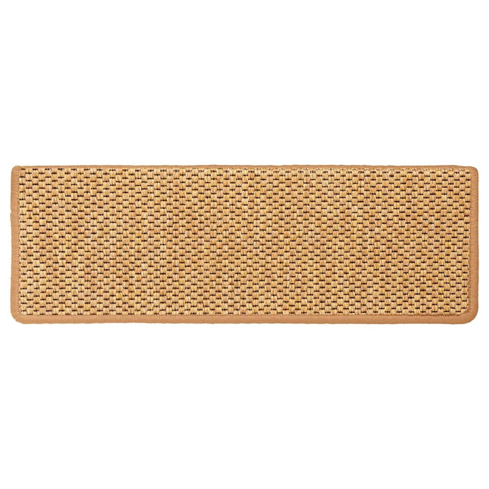 vidaXL Tappeti Adesivi Scale Aspetto Sisal 30 pz 65x21x4 cm Arancio