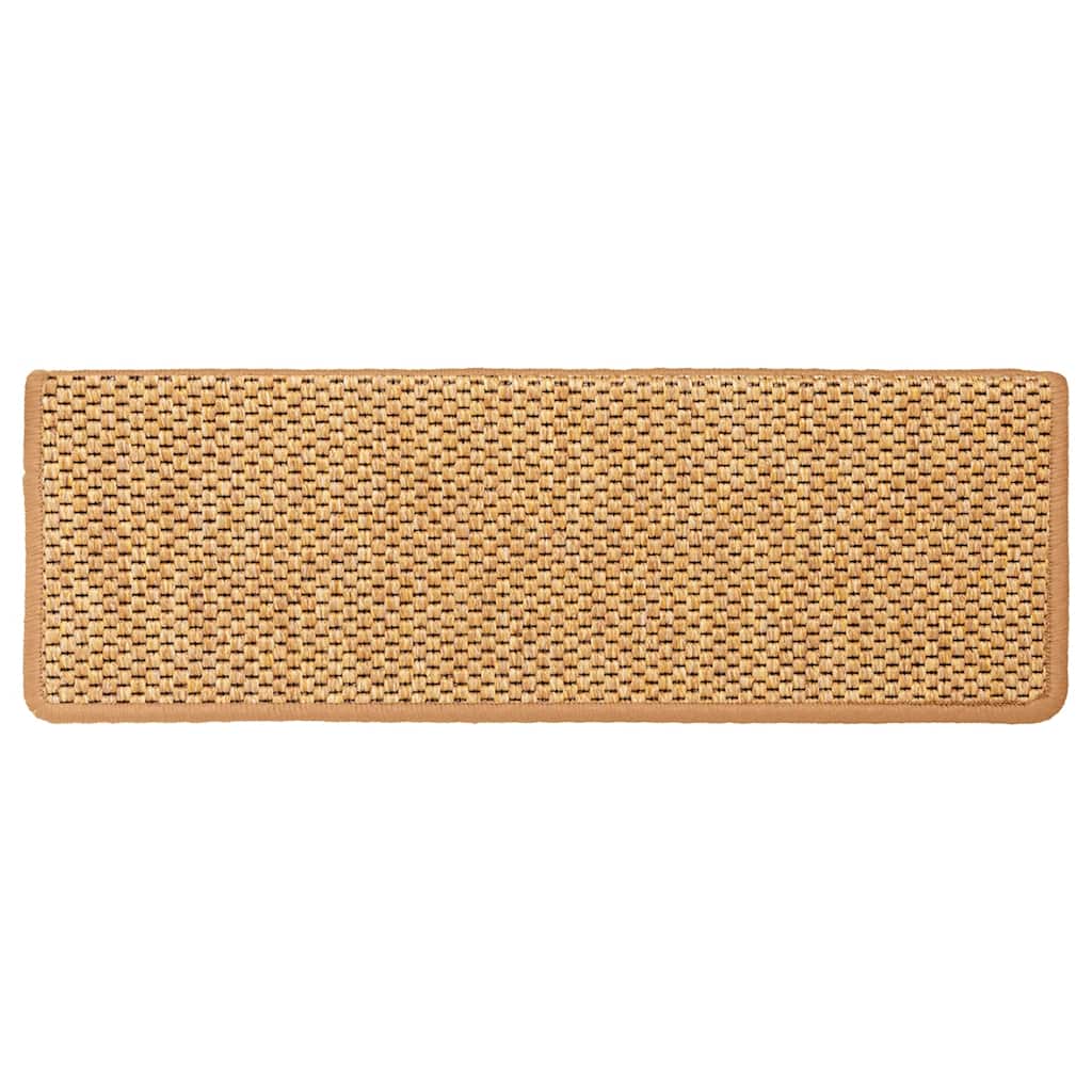 Tappeti Adesivi Scale Aspetto Sisal 30 pz 65x21x4 cm Arancio 3365889