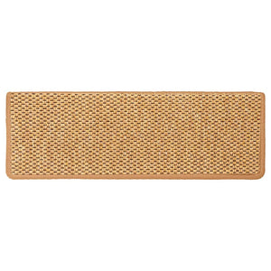 Tappeti Adesivi Scale Aspetto Sisal 30 pz 65x21x4 cm Arancio 3365889