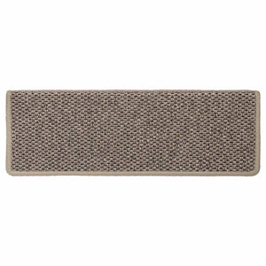 Tappeti Adesivi Scale Aspetto Sisal 30 pz 65x21x4cm Beige Scuro 3365890