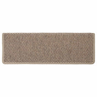 Tappeti Autoadesivi Scale Aspetto Sisal 30 pz 65x21x4 cm Sabbia 3365891