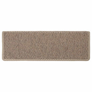 Tappeti Autoadesivi Scale Aspetto Sisal 30 pz 65x21x4 cm Sabbia 3365891