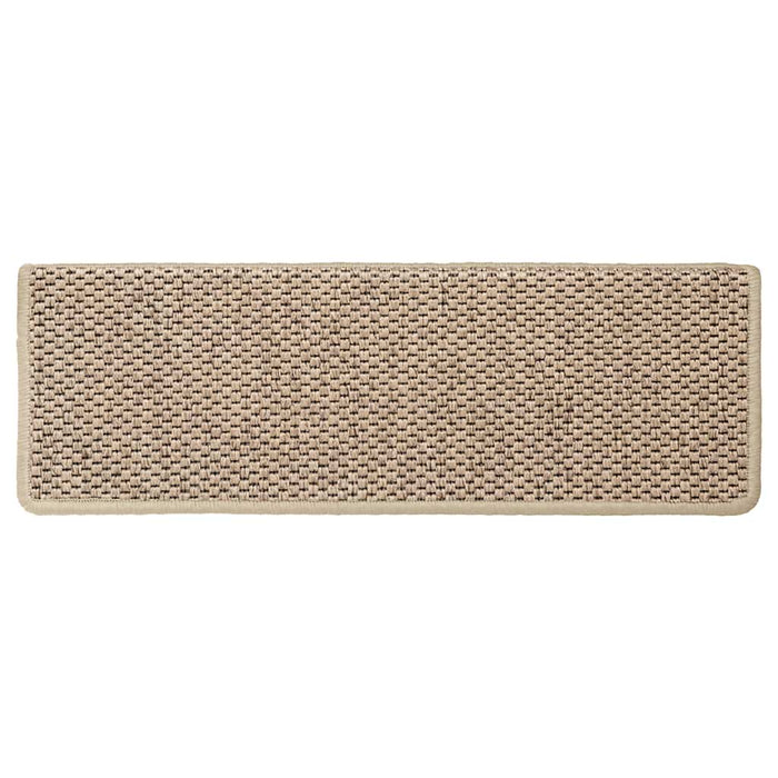 vidaXL Tappeti Autoadesivi Scale Aspetto Sisal 30 pz 65x21x4 cm Sabbia