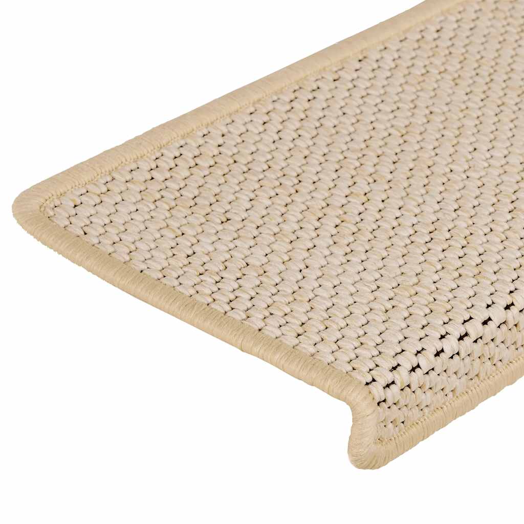 Tappeti Autoadesivi Scale Aspetto Sisal 30 pz 65x21x4 cm Berber 3365893