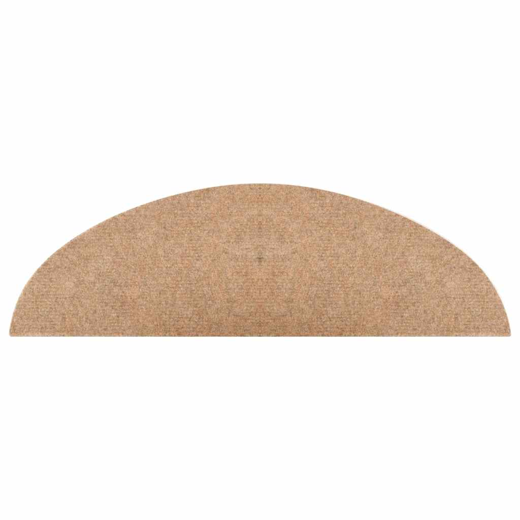 Tappetini Autoadesivi per Scale 20 pz Beige 56x17x3 cm